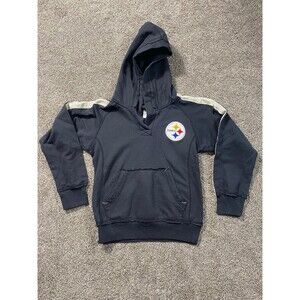 NFL Team Apparel Pittsburgh Steelers Girls Hoodie – Size M (10/12)
